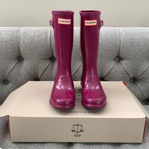 NIB Hunter waterproof rain boots - Kids gloss